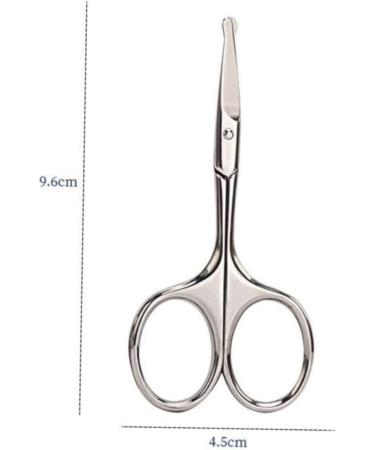 Balacoo 6 Pcs Eyelash & Hair Trimmer Set for Men - Safe Straight Tip Scissors for Eyebrows & Nose Hair - 9.2x4.5cm - Buy Online on GoSupps.com
