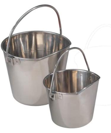 ProSelect 2-Quart Stainless Steel Flat Sided Pet Pail - Durable and Rust-Resistant - Buy Online on GoSupps.com