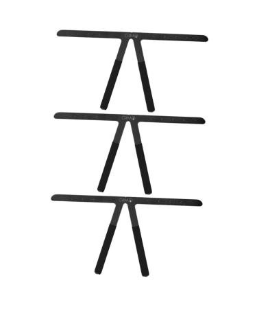 FRCOLOR 3pcs Embroidery Eyebrow Ruler Home Tools Eyebrow Ruler Measure Tool Eyebrow Stencils Eyebrow Card