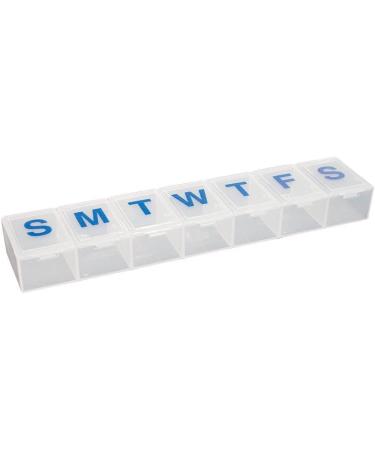 7-Day Pill Organizer Box for Vitamins & Medicine | Clear Case Holder - Best for Travel & Daily Use - Buy Online on GoSupps.com