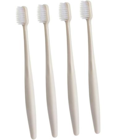 Partykindom Natural Sensitive Toothbrush Set - 4 Pack Eco-Friendly Hand Toothbrushes for Household Use | International Shipping Available - Buy Online on GoSupps.com
