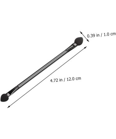 WOONEKY 30pcs Double Ended Eyeshadow Brush Dua Side Eyeshadow Brush Foam Makeup Brush Black Artificial Fiber - Buy Online on GoSupps.com