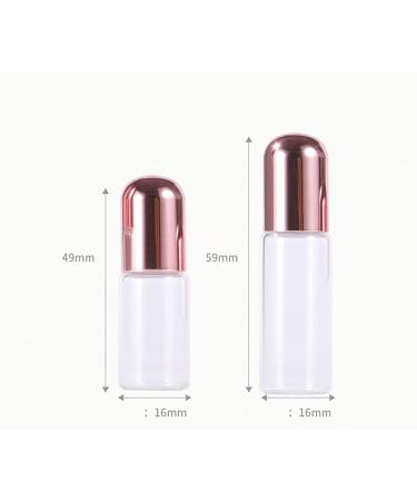 JIHUOO 10pcs Empty Roll on Bottles - Refillable Glass Essential Oil Roller Bottles 3ml for Travel & DIY - Buy Online on GoSupps.com