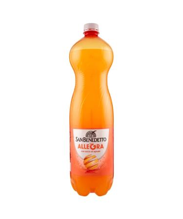 San Benedetto Allegra Orangeade Lot of 12 bottles gazeuses in PET 1.5 l Orange
