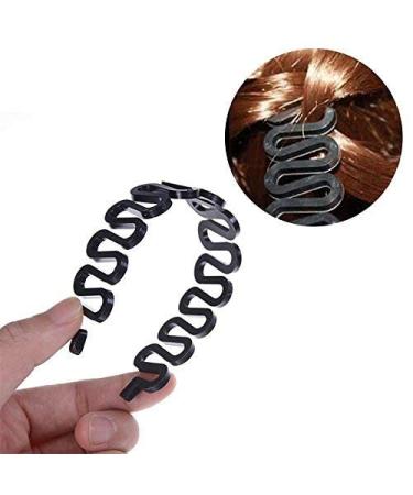 3 Pcs Hair Braiding Tool Roller Set - Black DIY Hair Styling Bun Maker - Buy Online on GoSupps.com