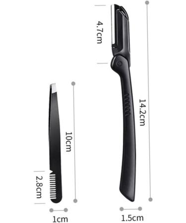 Fomiyes 4 Sets Women's Face Hair Cutter & Eyebrow Trimmer - Portable Razor & Tweezers for Easy Hair Removal - Buy Online on GoSupps.com