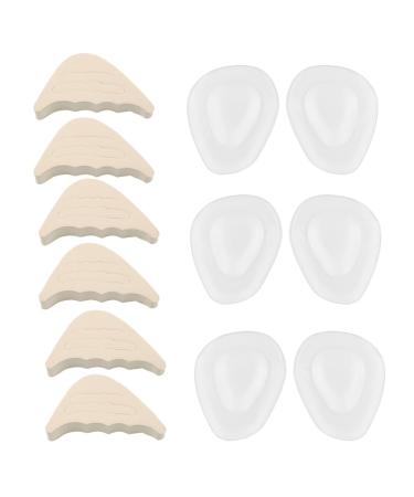 Ximimark 12pc High Heel Toe Plugs+Water drop forefoot pad for Women - Relieve Pressure Reduce Friction and Prevent Blisters - Adjustable Half Forefoot Inserts for Comfortable Walking and Standing