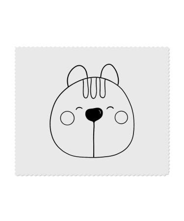 2 x Microfiber Glasses Cleaning Cloths with Cat Face (LC00024042)