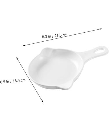 MAGICLULU Snail Plate 2 Pcs Baked Snails France Ceramics White Ceramic Snail Dish 21X16.4CMx2pcs Whitex2pcs - Buy Online on GoSupps.com