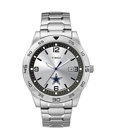 Timex Tribute Men's Citation 42mm Quartz Watch with Stainless Steel Strap Dallas Cowboys
