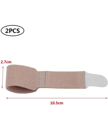 Wudaizhi Broken Toe Wraps - 2pcs Fabric Toe Splint & Toe Pads Bandages for Finger Protection & Straightening - International Shipping Available - Buy Online on GoSupps.com