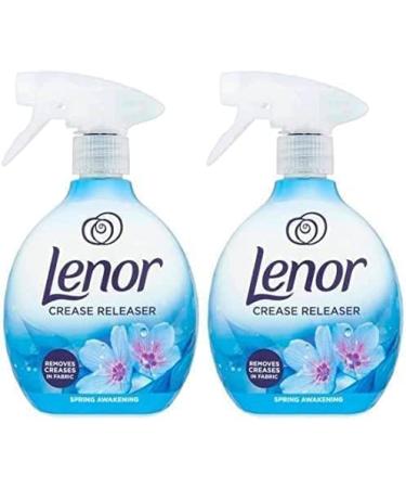 Lenor Crease Releaser Spray Removes Creases in Fabric. Spring Awakening Scent Twin Pack 2 x 500ml - Buy Online on GoSupps.com