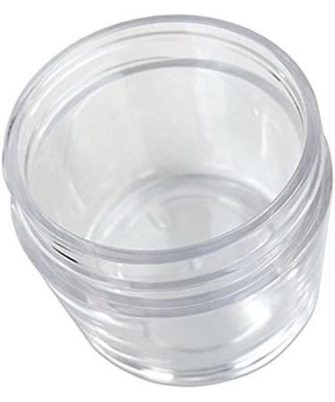 Beauticom Premium 30G/30ML Round Clear Jars (Set of 6) - BPA Free Black Flat Top Lids for Beads Gems Glitter & Crafts - International Shipping Available - Buy Online on GoSupps.com
