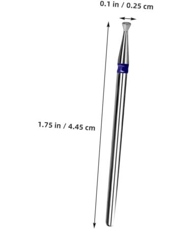 Healeved Nail Polish Tool Gel Tools Safety Bits for Nail Drill Nail Salon Supply Drill Bits for Manicure Cuticle Drill Bits for Nails Nail Bits for Nail Drill Nail File Bits Stainless Steel 4.45X2.50X2.50CM Silver - Buy Online on GoSupps.com