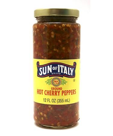 Sun of Italy - Hot Cherry Peppers - Ground 12oz