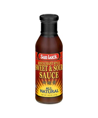 Sun Luck Sauce, Sweet and Sour, 14.5-Ounce Glass (Pack of 6)