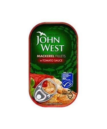 John West Mackerel Fillets in Tomato Sauce 10x125g Cans