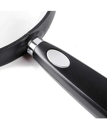 3X Handheld Reading Magnifier for Books Newspapers Maps Coins Jewellery Hobbies & Crafts-Glass Lens Super High Clarity Black Lofty Ambition - Buy Online on GoSupps.com