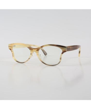 Eyeglass Frames Women Big Large Butterfly Unique Handmade Natural Horn Eyewear Optical Eyeglasses Reading Glasses Frame Black White Horn - Buy Online on GoSupps.com