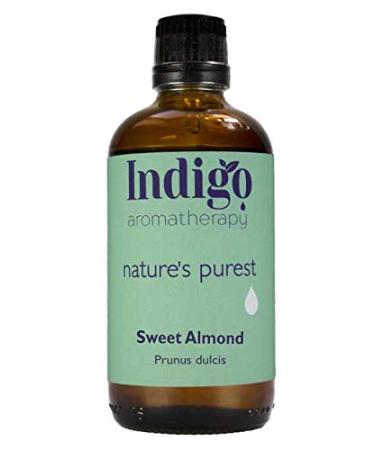 Indigo Herbs Sweet Almond Oil 100ml (Cold Pressed) - 100% Pure Natural