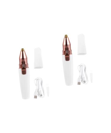 FOMIYES 2 STK lipstick razor Face hair cutter eyebrow armpit cutter Face rasier Face hair remover Formwashing Miss segment hair removal 13.5x2.6cmx2pcs