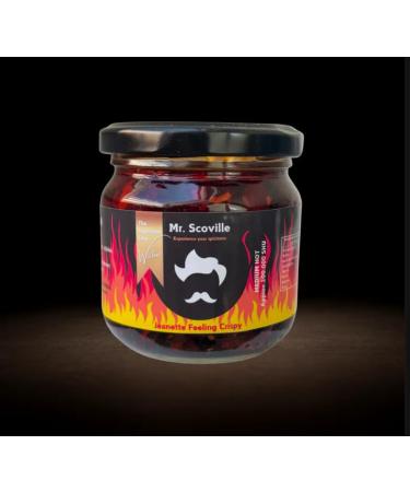 MrScoville Jeanette Feeling Crispy Oil Spicy Chili Oil Madame Jeanette Pepper With Crispy Onion and Garlic Fruity and Citrusy