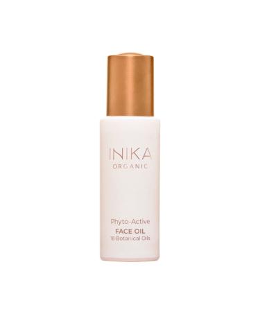 INIKA Organic Phyto-Active Face Oil. 18 Luxurious Botanical Oils to Soothe Richly Hydrate and Soften Skin. Natural Vegan and Cruelty-Free Formula.