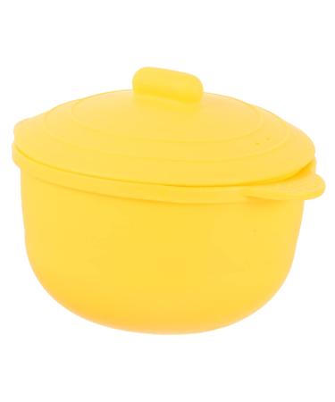 Lurrose make-up accessories wax melts Silicone bowls silicone bowls for Slezenzh tzen Kids bowls with lids Mini heating wax-low wax bowl DIY mixed bowls 13.5x11.5cm yellow