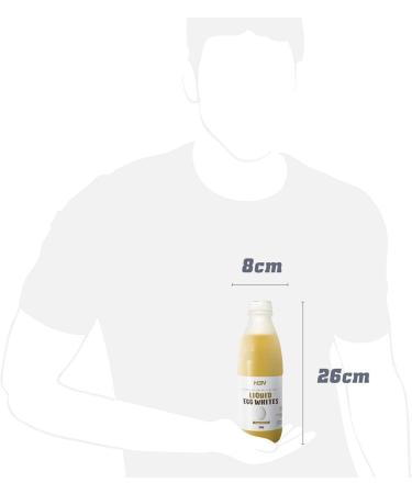  HSN HSN Liquid Egg Whites | Pack of 6 x 970 ml | 1 Box 32 Pasteurised Whites | European Hens | Liotized Best Preservation | No Additives | Non-GMO Vegetable Gluten Free - Buy Online on GoSupps.com