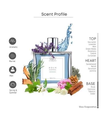 EMS Aqa EDP Perfume Spray for Men | Aromatic Fresh Spicy Accords | Strong and Long Lasting Fragrance | Luxury Gift for Him | (50ml / 1.7 Fl Oz) - Buy Online on GoSupps.com