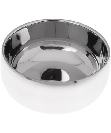Aoyeah Stainless Steel Shaving Bowl with Lid - Glossy Hygienic Design for Clean Bathroom Shaves - Large Depth & Diameter - Buy Online on GoSupps.com