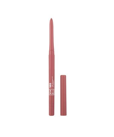 3INA MAKEUP - The Automatic Lip Pencil 503 - Nude Lip Liner with Built- In Sharpener and Brush - Longwearing and Waterproof Lip Liner - Creamy and Hydrating Lip Liner - Vegan - Cruelty Free