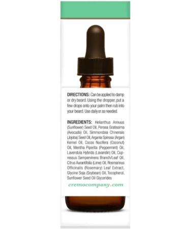 Cremo Beard Oil Revitalizing Wild Mint | Natural Moisture & Soften Beard | Pack of 2 (1 fl oz each - Buy Online on GoSupps.com