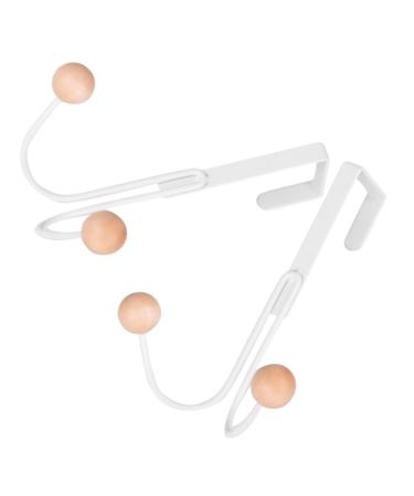 Alipis 2pcs Hooks Coat Hangers Clothes Rack Over Door Coat Rack Towel Rack Multifunction Household Products