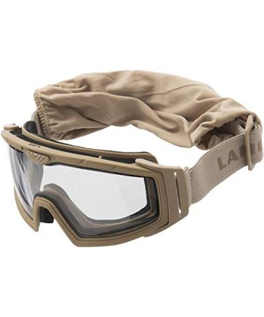 Lancer Tactical Rage Protective Tan Airsoft Goggles CLEAR LENS