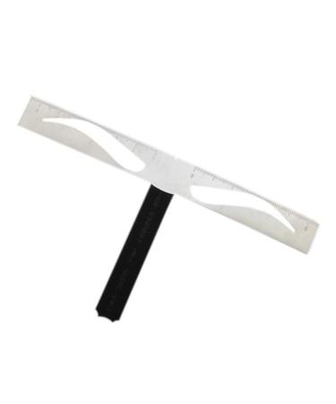 Outanaya 1pc Eyebrow Ruler Stencil Eyebrow Template Eyebrow Drawing Tool Positioning Ruler Stainless Steel Size 1 As Shown