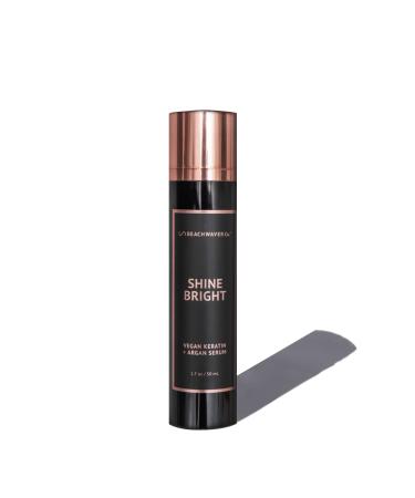 Beachwaver Shine Bright Vegan Keratin + Argan Serum | 1.7 Fl Oz - Award-Winning Hair Shine Serum with Organic Argan Oil - Anti-Frizz & Smoothing Hair Product for Silky Frizz-Free Finish