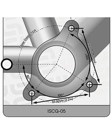 DECKAS Chain Guide ISCG 05 Mount 7075 Aluminium Alloy Bike Chain Guard 30-40T Red - Buy Online on GoSupps.com