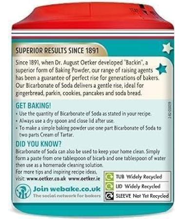 Bicarbonate of Soda 200g (Pack of 2) | Premium Baking Soda for Cooking and Cleaning | Double Pack for Convenience | Leavening Agent - Buy Online on GoSupps.com