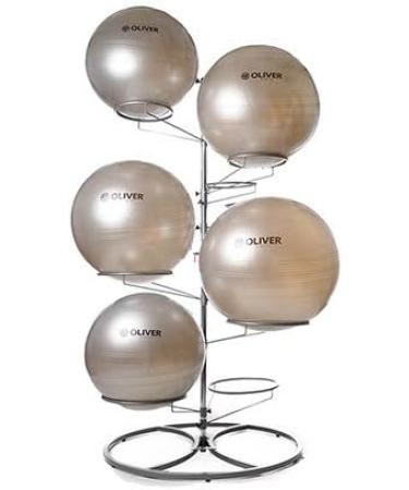 Buy Oliver Gym Ball Stand Silver/Black | Premium Fitness Equipment for Home & Gym | International Shipping Available - Buy Online on GoSupps.com