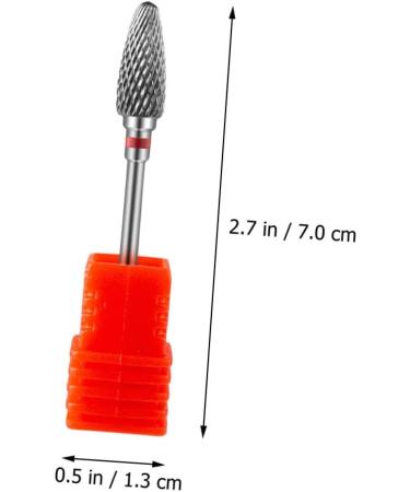 Ipetboom Nail Polisher Professional Nail Bits for Nail Drill Metal Nail Bits Nail Drill Bits for Acrylic Nails Hand Wisking Tool Electric Tungsten Steel Alloy Electric Drill Manicure 7x1.3cm As Shown 1 - Buy Online on GoSupps.com