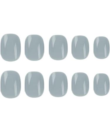 24pcs Short False Nails for Women | Stick on & Press on Nails | Removable Glue-on Fake Nails in Pee Green | Nail Art Accessories - Buy Online on GoSupps.com