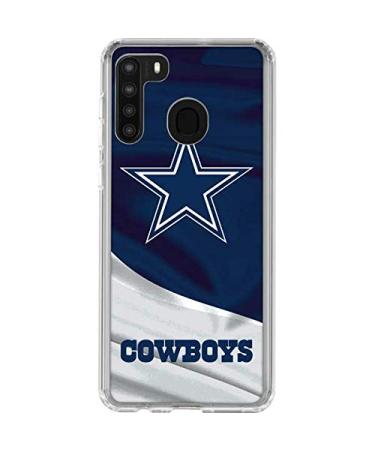 Skinit Clear Phone Case Compatible with Samsung Galaxy A21 - Officially Licensed NFL Dallas Cowboys Design