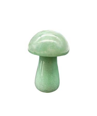 Saturey 1-Pack Natural Large Green Aventurine Pink Crystal Mushroom Polished Stones Suitable for Home (Color : Green Aventurine)