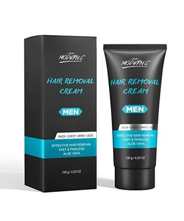 Men Hair Removal Cream Natural Painless Hair Remove Skin friendly Fast And Effective Hair Remover Aloe Vera Depilatory Cream For Men back shoulder chest abdomen arms armpits and legs gifts Menhair