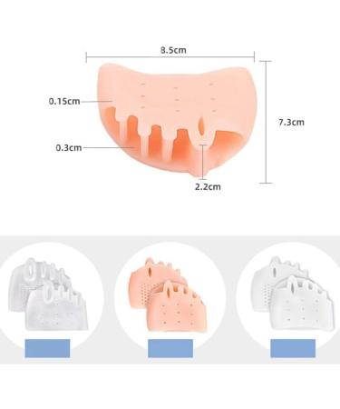 Professional Elastic Foot Cushions - Breathable Forefoot Gel Pads for Pain Relief | Reusable Metatarsal Pads - 1 Pair - Buy Online on GoSupps.com
