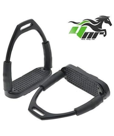 YNR England Flexible Safety Stirrups 4.75 - Stainless Steel Black Irons - Buy Online on GoSupps.com