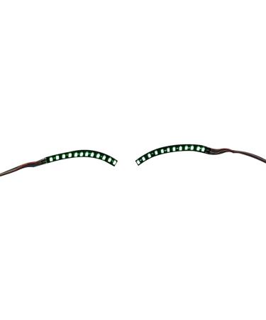 LED Eyelashes Light Safe Low Current Eye Friendly Light Up LED Eyelid Eyeliner Sticker Face Jewelry for Party Nightclub Stage Halloween Party Queen Essential (Green) - Buy Online on GoSupps.com