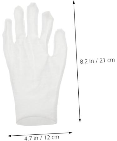 HAPINARY 12 Pairs Moisturizing Gloves Work Gloves Working Gloves Moisturizing Overnight Gloves White Cotton - Buy Online on GoSupps.com
