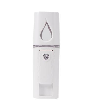 Ipetboom 1pc Steamer Portable Facial Hunidifier Carpet Spots Nano Mist Sprayer Spray Meter Steamboat Cosmetic 10.5*3cm White